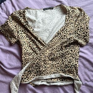 Brandy Melville cheetah print top